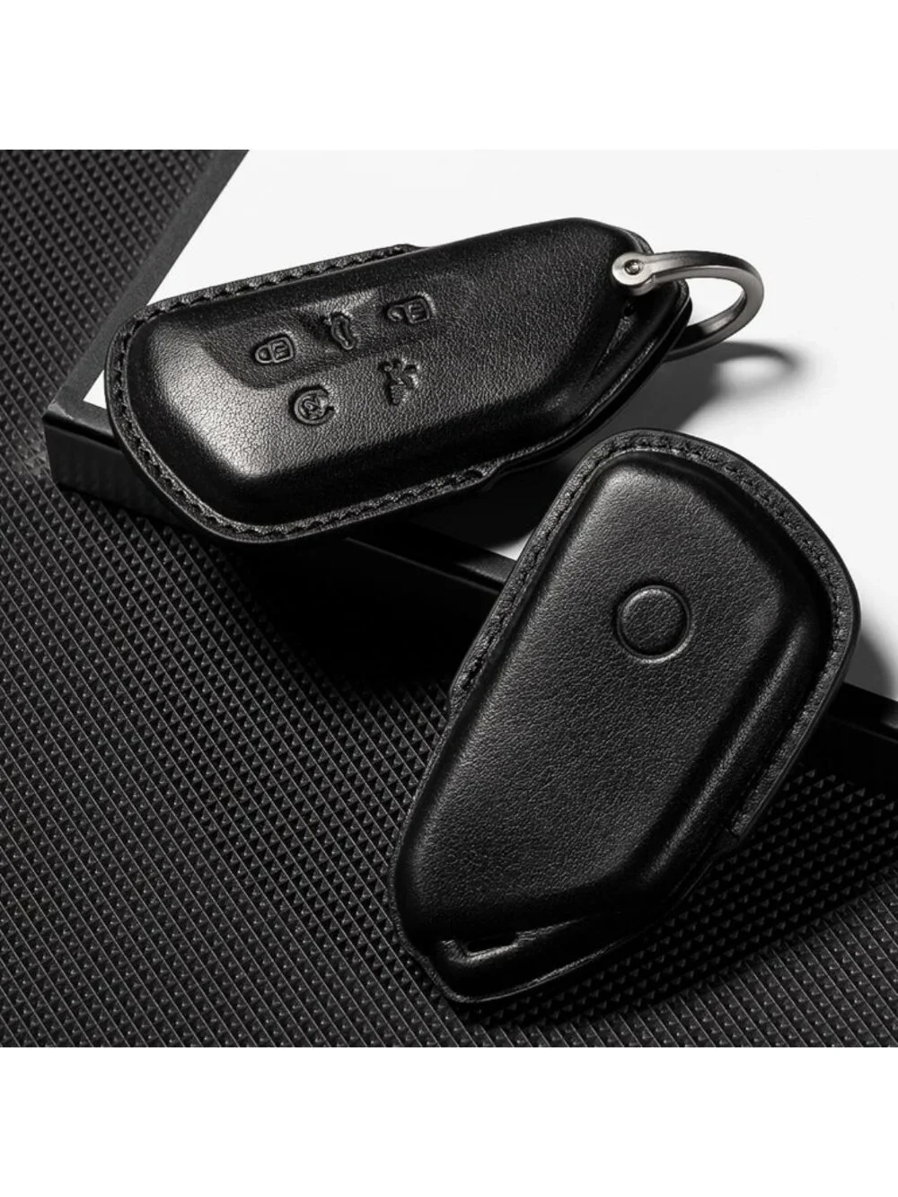 Leather Key Fob Cover for VW Atlas & Cross Sport 2024-2026 | 5 Button Case